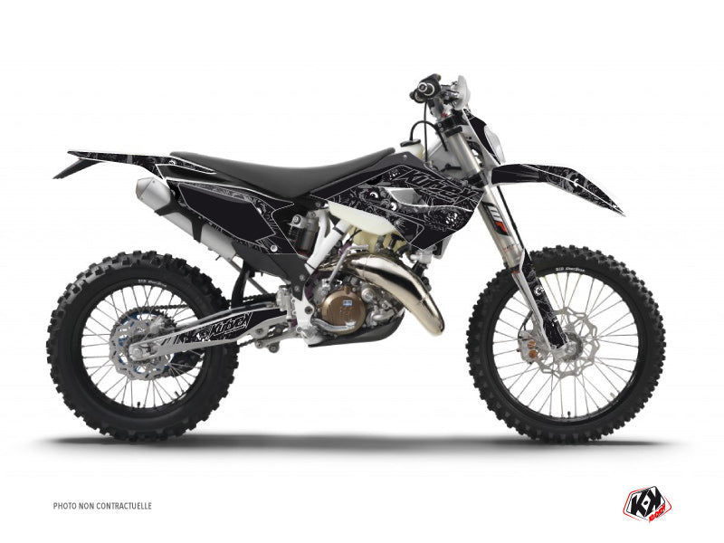 Husqvarna 125 TE Dirt Bike Zombies Dark Graphic Kit Black