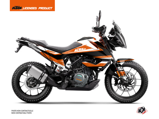 KTM 390 Adventure Street Bike Eskap Graphic Kit Orange White - 2020-2023