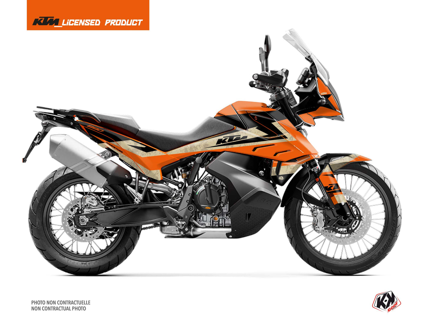 KTM 890 Adventure Street Bike Eskap Graphic Kit Orange sand - 2021-2022