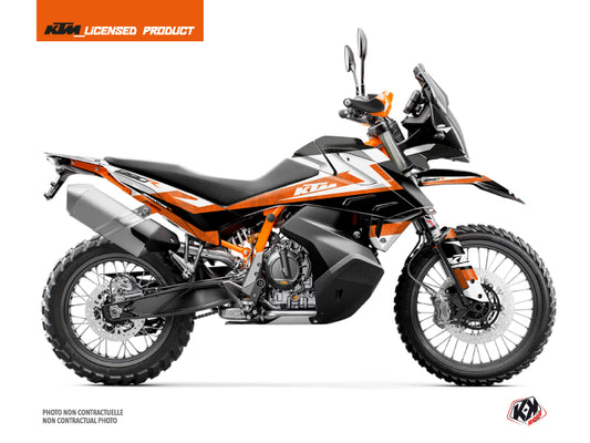 KTM 890 Adventure R Street Bike Eskap Graphic Kit Orange White - 2021-2022