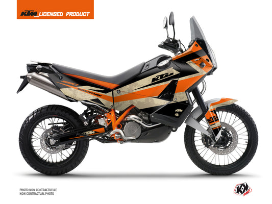 KTM 990 Adventure Street Bike Eskap Graphic Kit Orange Sand - 2006-2012