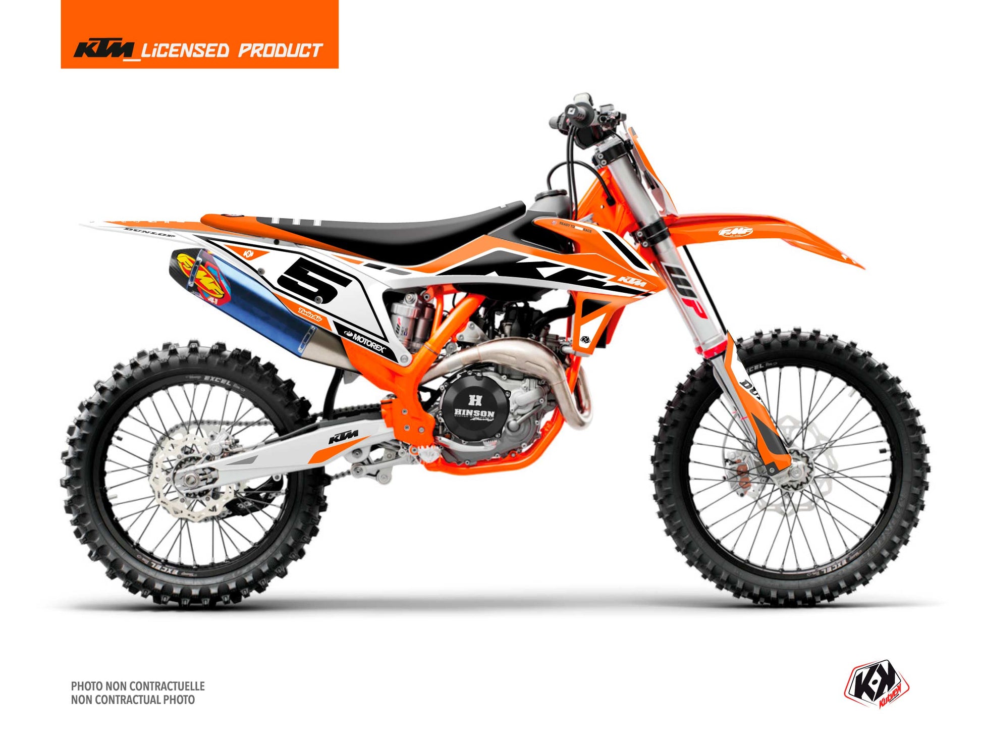 KTM 300 XC Dirt Bike GLOBAL Graphic Kit Orange  - 2023