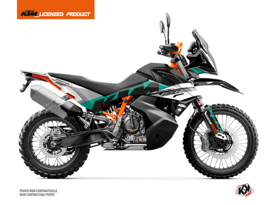 KTM 890 Adventure R Street Bike Kontrol Graphic Kit Green White - 2021-2022