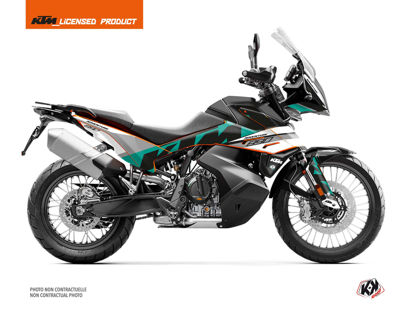 KTM 890 Adventure Street Bike Kontrol Graphic Kit Green White - 2021-2022